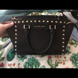 Michael Kors Black Studded Purse
